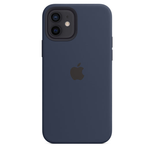 Capa de Silicone Apple - Azul Escuro